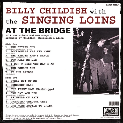 Wild Billy Childish & The Singing Lions - At The Bridge