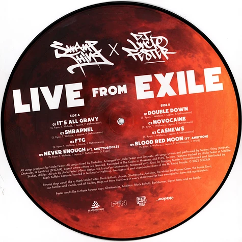 Swamp Thing X Uncle Fester - Live From Exile Picture Disc Vinyl Edition