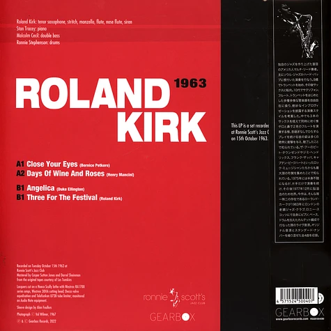 Rahsaan Roland Kirk - Live At Ronnie Scott's 1963