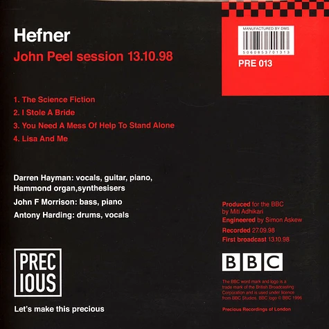 Hefner - John Peel 13.10.98