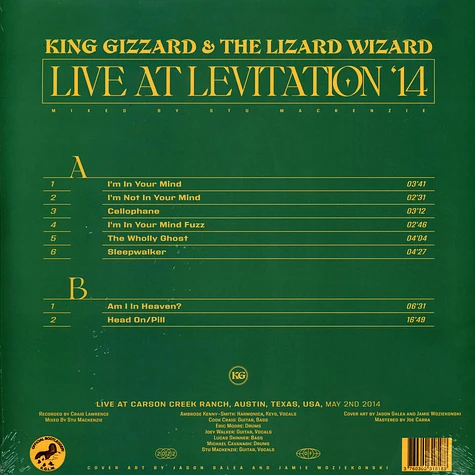 King Gizzard & The Lizard Wizard - Live At Levitation '14 Green Vinyl Edition