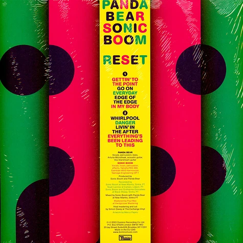 Panda Bear & Sonic Boom - Reset Black Vinyl Edition