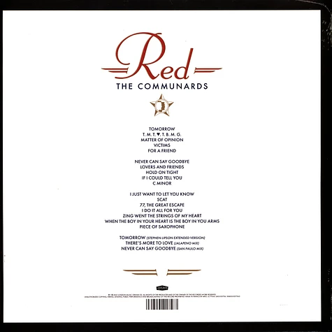 The Communards - Red 35th Anniversary Edition Colored Vinyl Edition