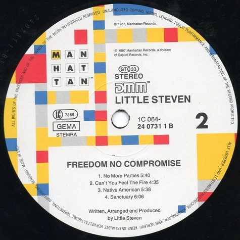 Little Steven - Freedom No Compromise