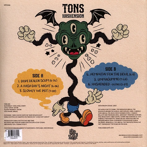Tons - Hashension Neon Green Vinyl Edition