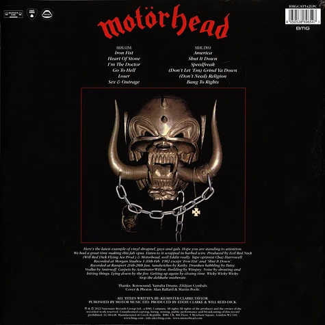 Motörhead - Iron Fist 40th Anniversary Black & Blue Swirl Vinyl Edition
