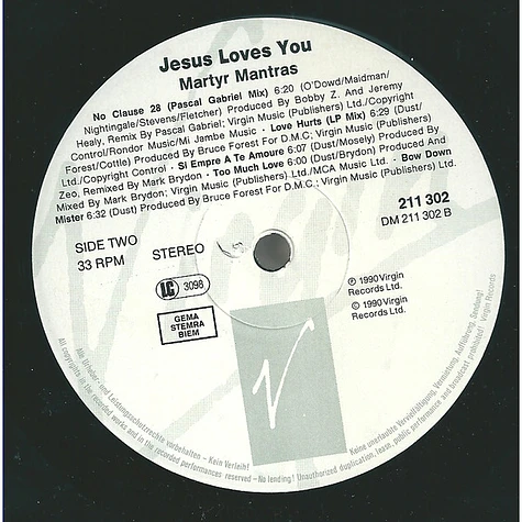 Jesus Loves You - The Martyr Mantras