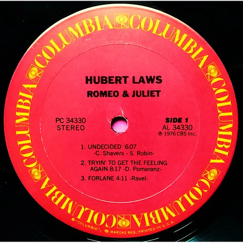 Hubert Laws - Romeo & Juliet