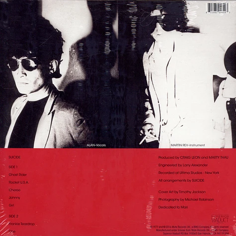 Suicide - Suicide - Vinyl LP - 1977 - US - Reissue | HHV