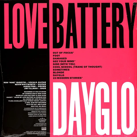 Love Battery - Dayglo Blue Vinyl Edtion