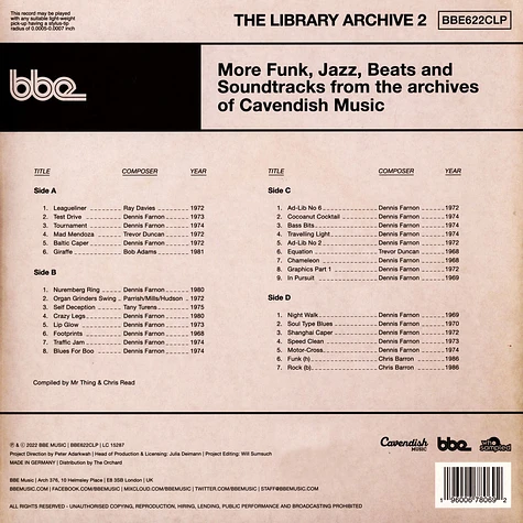 V.A. - Cavendish Music Library Archive 2 - Compiled By Mr Thing & Chris Read