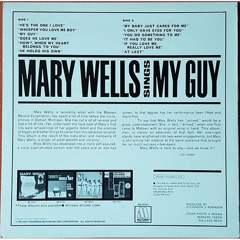 Mary Wells - Mary Wells Sings My Guy