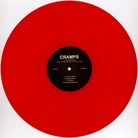 Cramps - Allez Vai Marseille - Live At Le Flipper Marseille 1981 Red Vinyl Edition