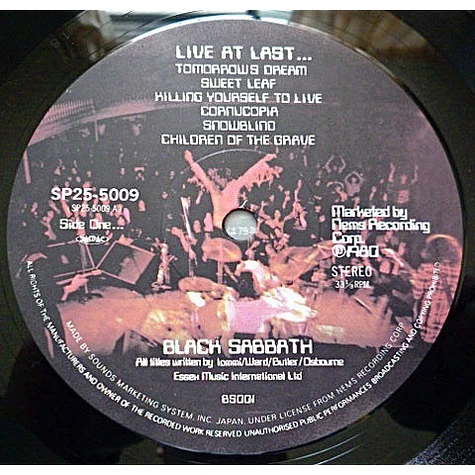 Black Sabbath - Live At Last...