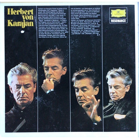 Johann Sebastian Bach. Herbert von Karajan. Berliner Philharmoniker - Brandenburgische Konzerte Nr. 1-6 / Brandenburg Concertos / Les Concertos Brandebourgeois