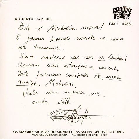 Nichollas Mariano - Não Adianta Nada / Dita Cuja Black Vinyl Edition