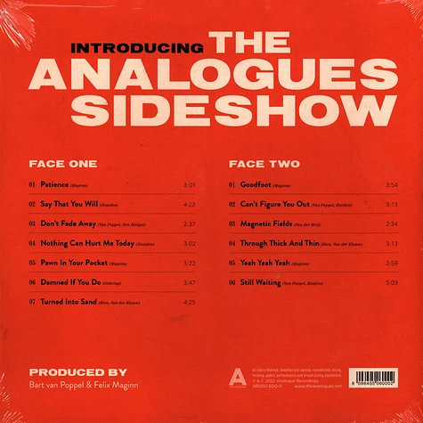 Analogues Sideshow - Introducing The Analogues Sideshow