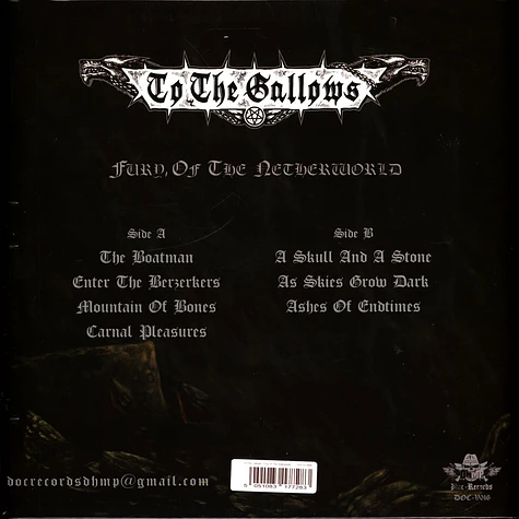 To The Gallows - Fury Of The Netherworld Colored Vinyl Edition