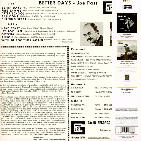 Joe Pass - Better Days