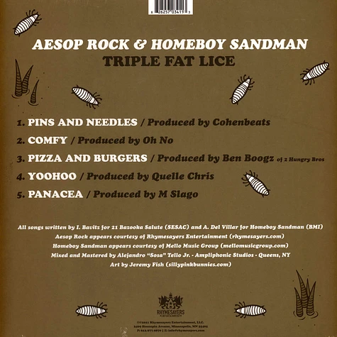 Aesop Rock & Homeboy Sandman - Triple Fat Lice