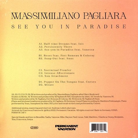 Massimiliano Pagliara - See You In Paradise