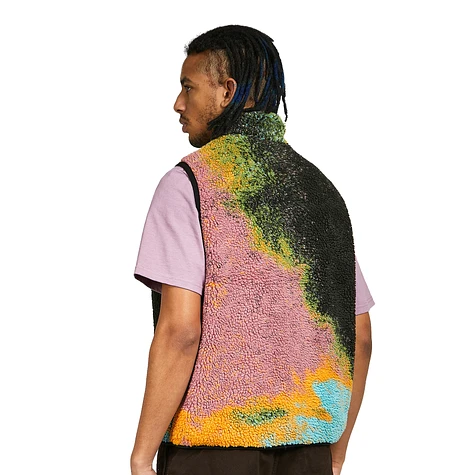 Stüssy - Jacquard Dye Sherpa Vest (Berry) | HHV