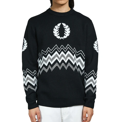 Fred Perry - Jacquard Crew Neck Jumper