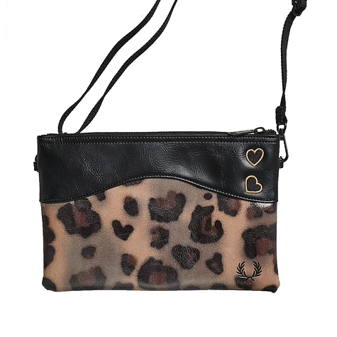 Fred Perry x Amy Winehouse Foundation - Amy Leopard Print Side Bag