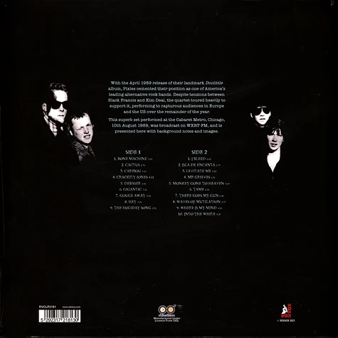 Pixies - Cabaret Metro Chicago '89 White Vinyl Edition