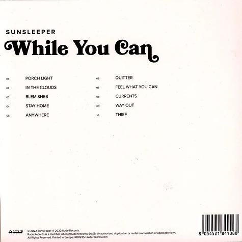 Sunsleeper - While You Can