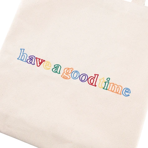 have a good time - Colorful Outline Side Logo Tote