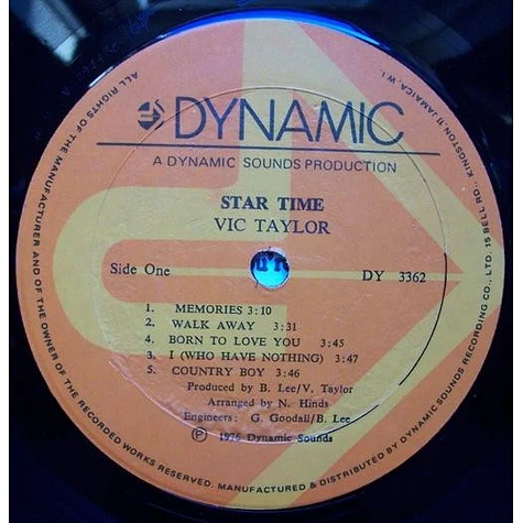 Vic Taylor - Star Time