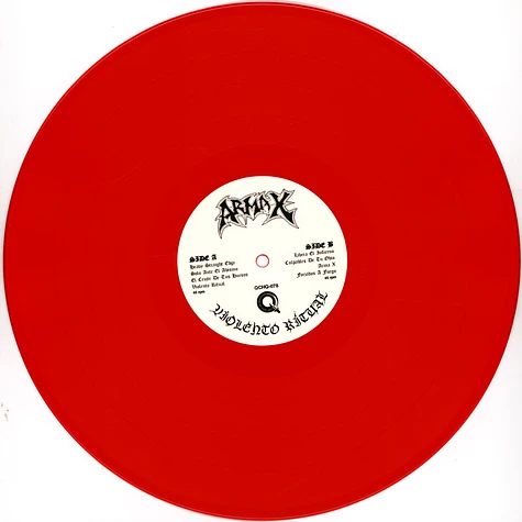Arma X - Violento Ritual Red Vinyl Edition