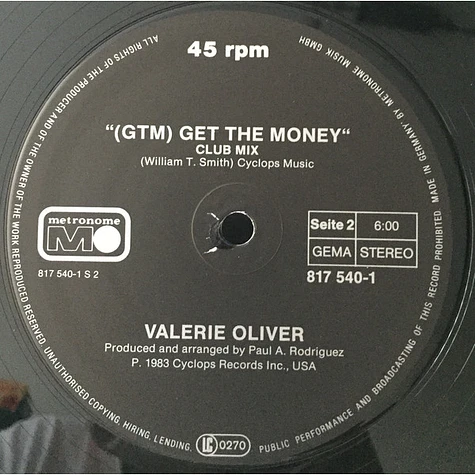 Valerie Oliver - (GTM) Get The Money