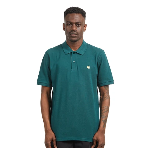 Carhartt WIP - S/S Chase Pique Polo (Botanic / Gold) | HHV