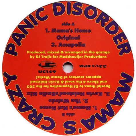 Panic Disorder - Mama's Crazy