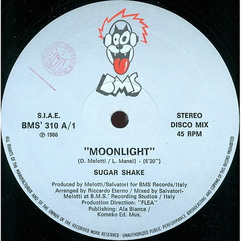 Sugar Shake - Moonlight / In The Night