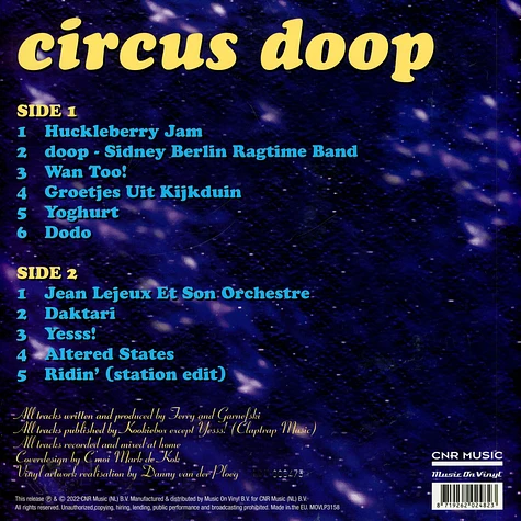 Doop - Circus Doop Black Friday Record Store Day 2022 Yellow Vinyl Edition