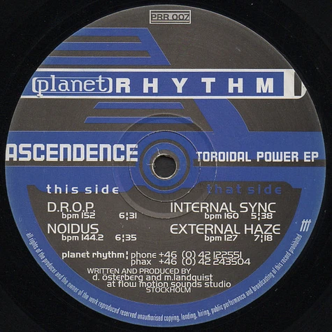 Ascendence - Toroidal Power EP