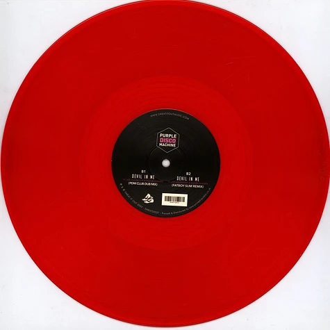 Purple Disco Machine - Devil In Me Feat. Joe Killington & Duane Harden Red Vinyl Edtion