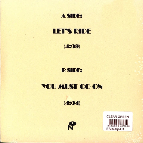 Junei' - Let's Ride Clear Green Vinyl Editin