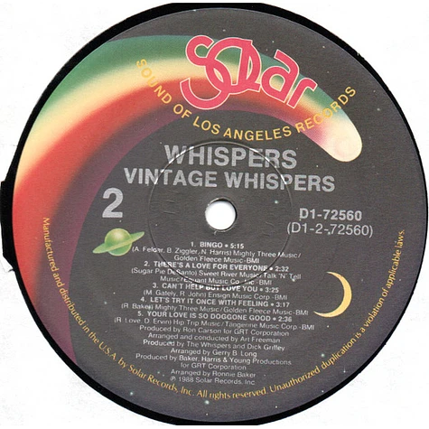 The Whispers - Vintage Whispers