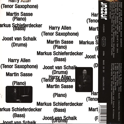 Harry Allen / Martin Sasse Quartet - Live At Bird's Eye Basel