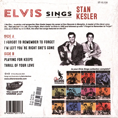 Elvis Presley - Sings Stan Kesler