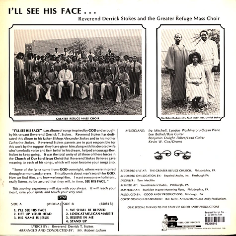 Reverend Derrick Stokes & The Greater Refuge Mass Choir - I´ll See His Face