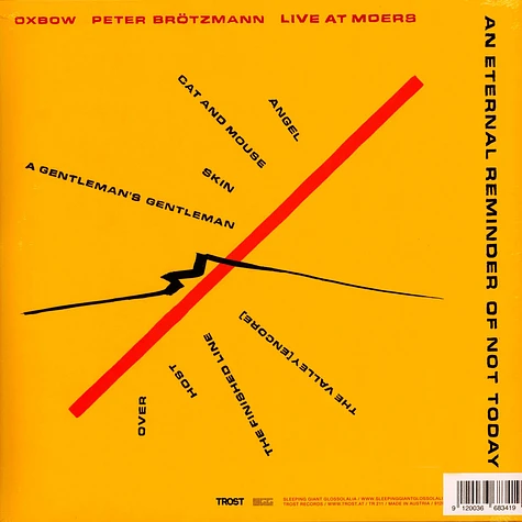 Oxbow & Brötzmann - An Eternal Reminder Of Not Today - Live At Moers