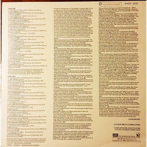 Dave Edmunds & Love Sculpture - The Dave Edmunds & Love Sculpture Single's A's & B's