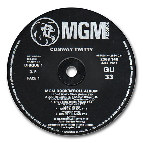 Conway Twitty - MGM Rock'n'Roll Album