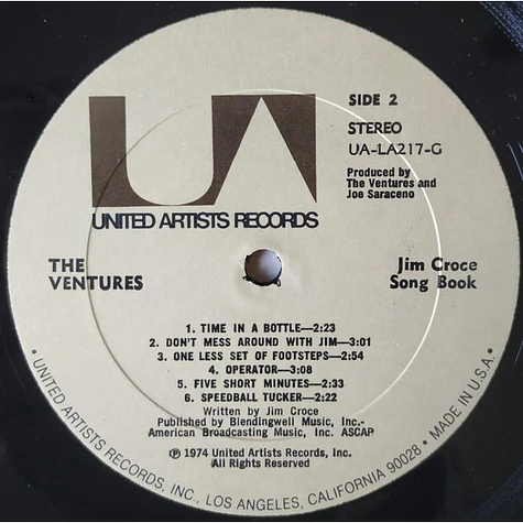 The Ventures - The Jim Croce Songbook