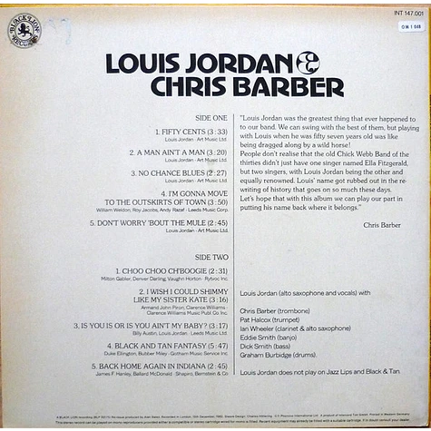 Louis Jordan & Chris Barber - Louis Jordan & Chris Barber